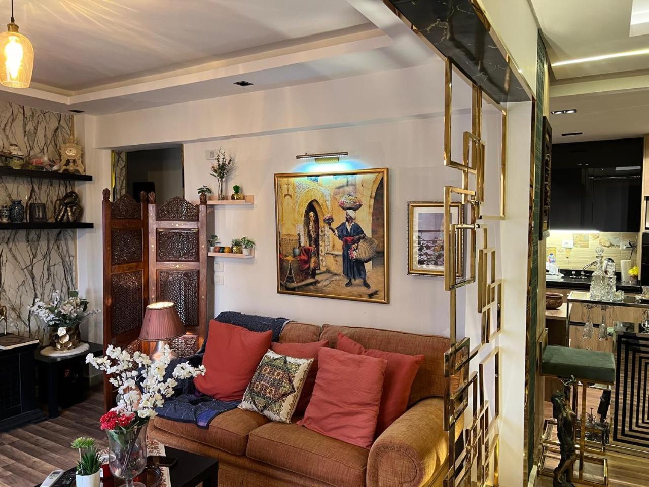 شقه مفروشه فاخره بالقاهره الجديده Apartment New Cairo Bagian luar foto