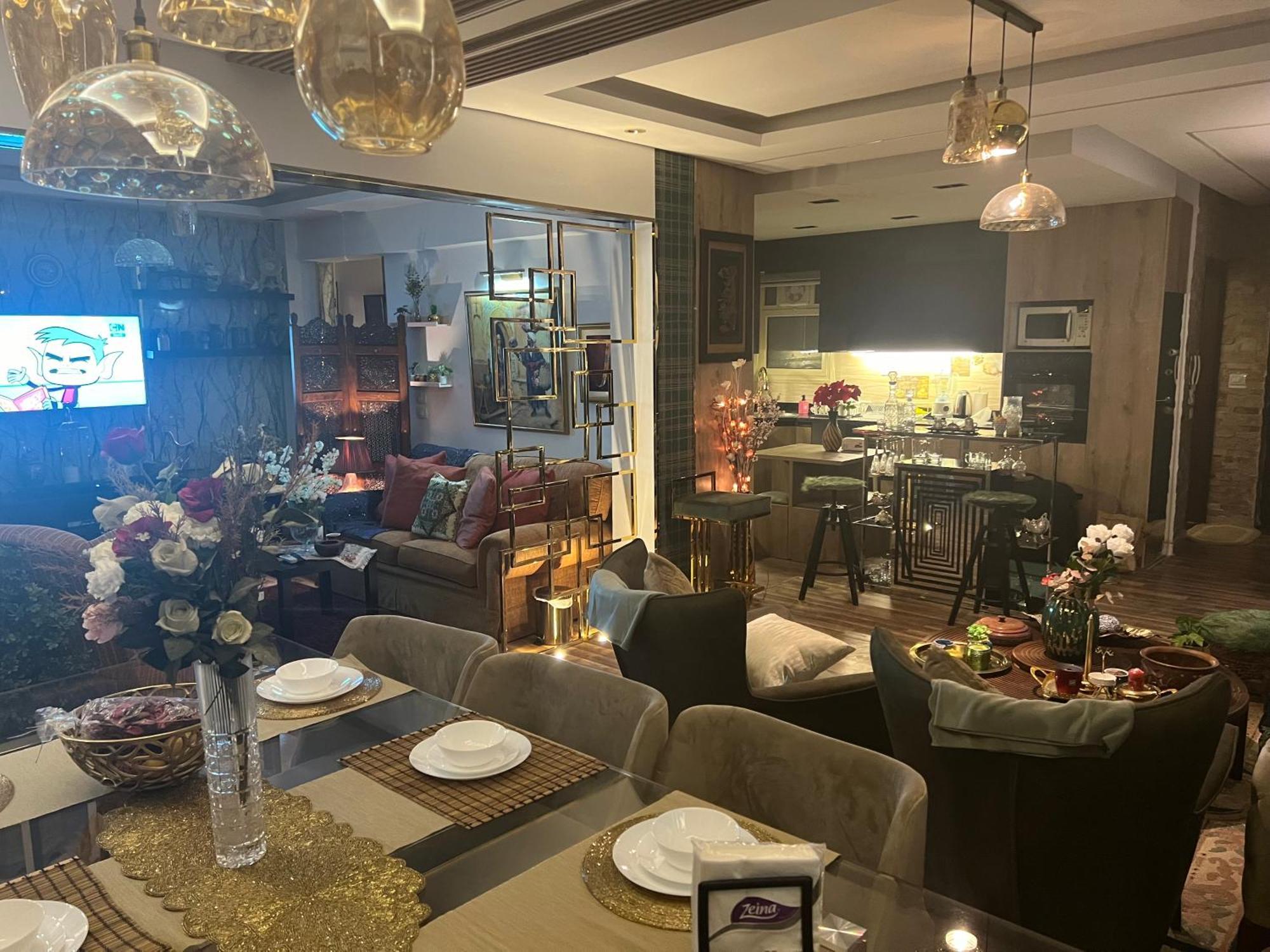 شقه مفروشه فاخره بالقاهره الجديده Apartment New Cairo Bagian luar foto