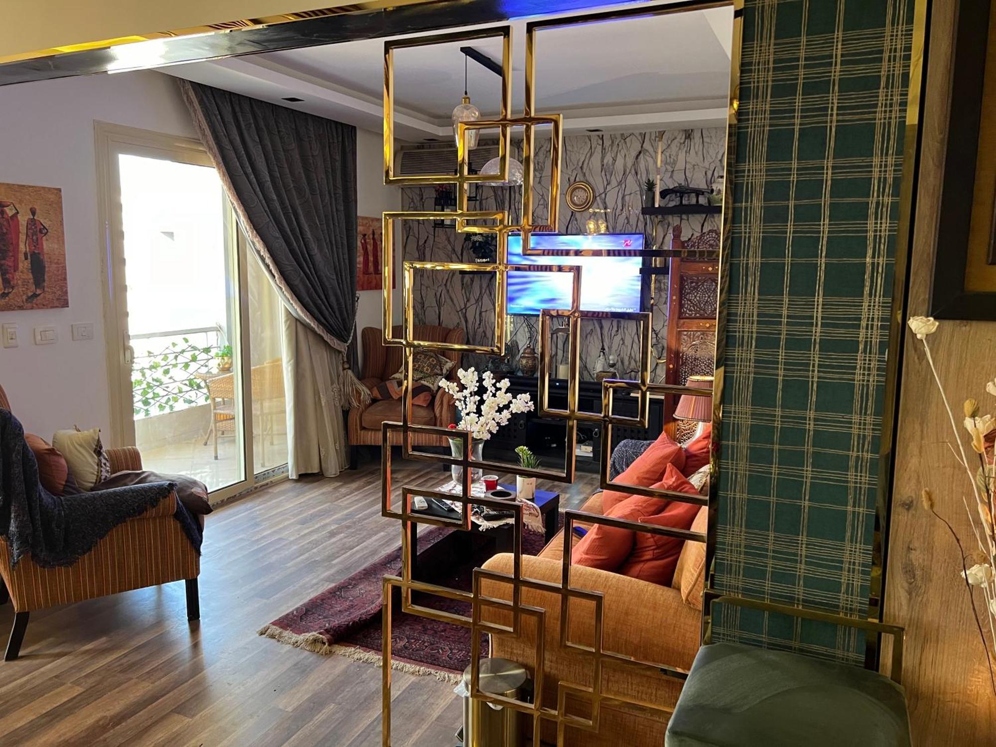 شقه مفروشه فاخره بالقاهره الجديده Apartment New Cairo Bagian luar foto